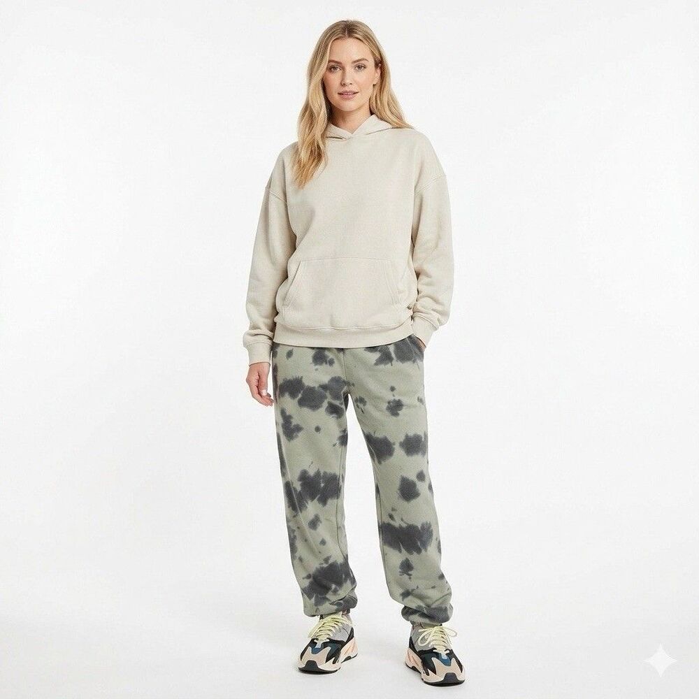 Men's Women’s AutumnWinter PatternCasual Two-PieceSet HoodedSweatshirt Pants Set - Picture 1 of 16